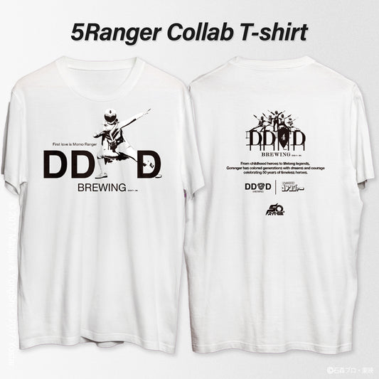 【予約販売】DD4D × ゴレンジャー コラボ限定Tシャツ(ホワイト)