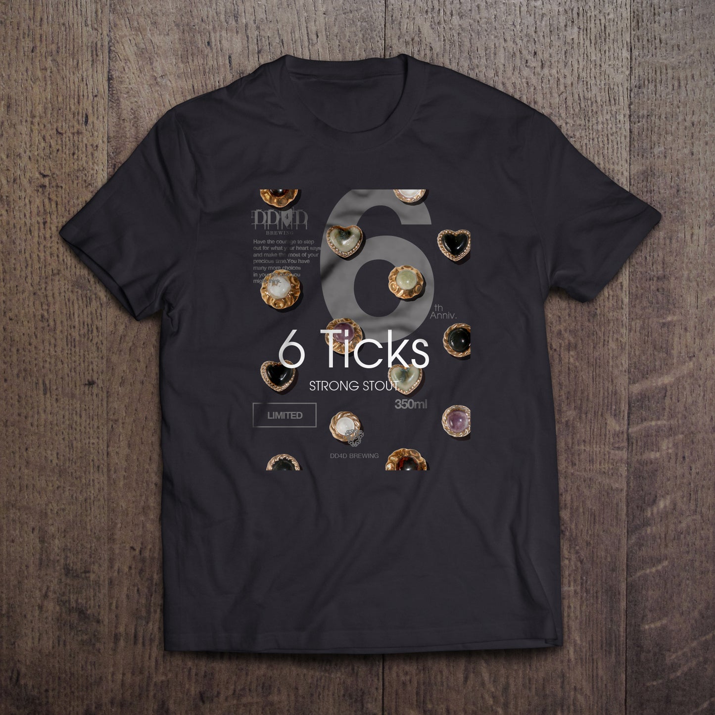 6ticks Label Tee - 6th Anniversary