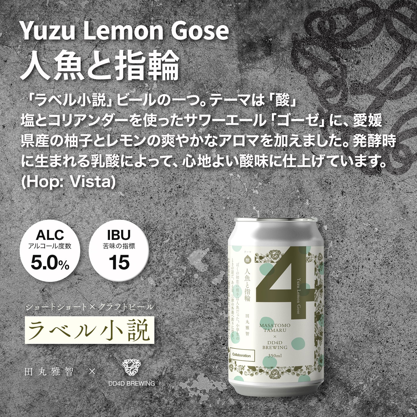 「ラベル小説」ビールセット "Story Ship" | ショートショート作家 田丸雅智 × DD4D BREWING