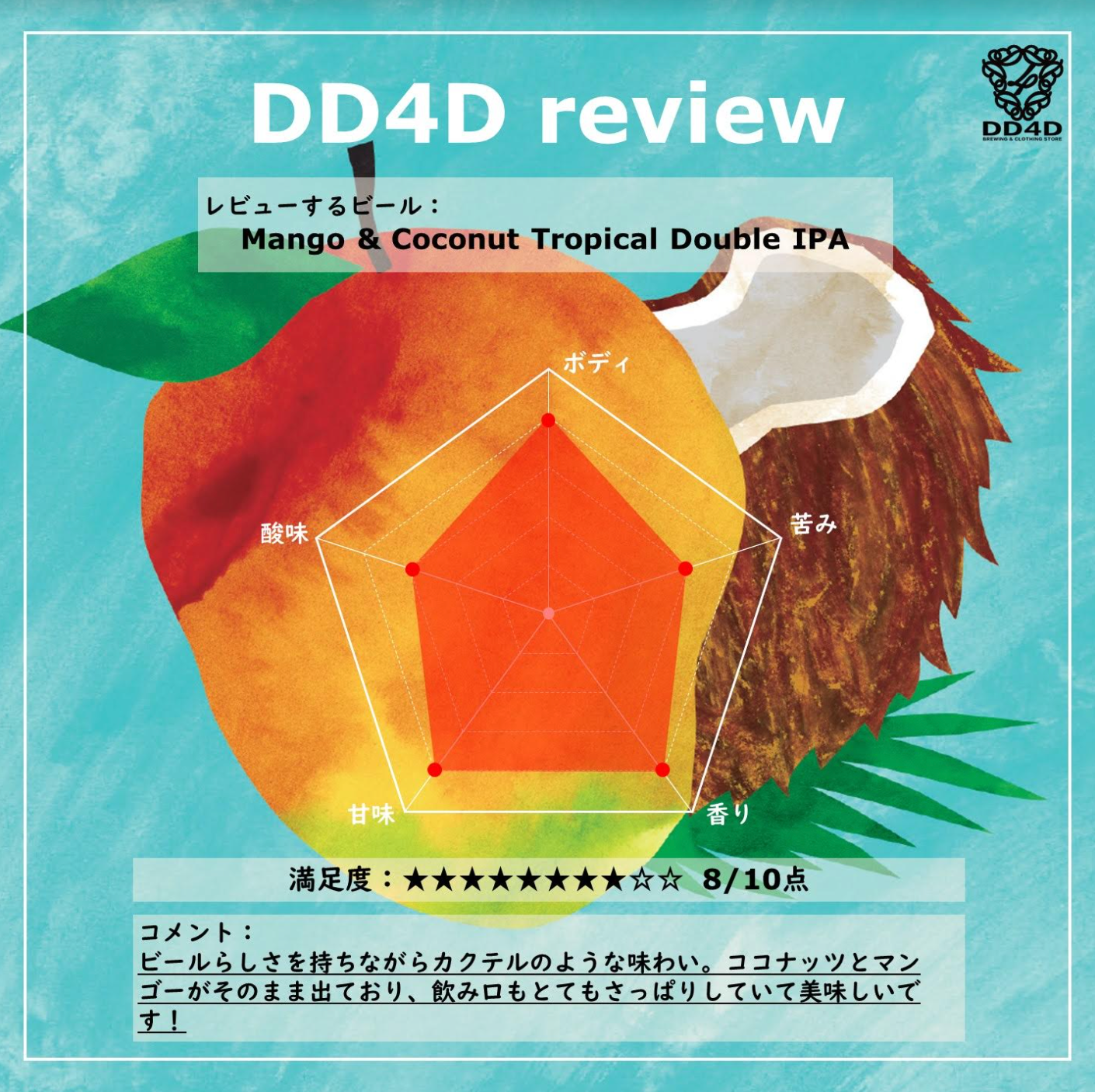 Mango & Coconut Double IPA Set