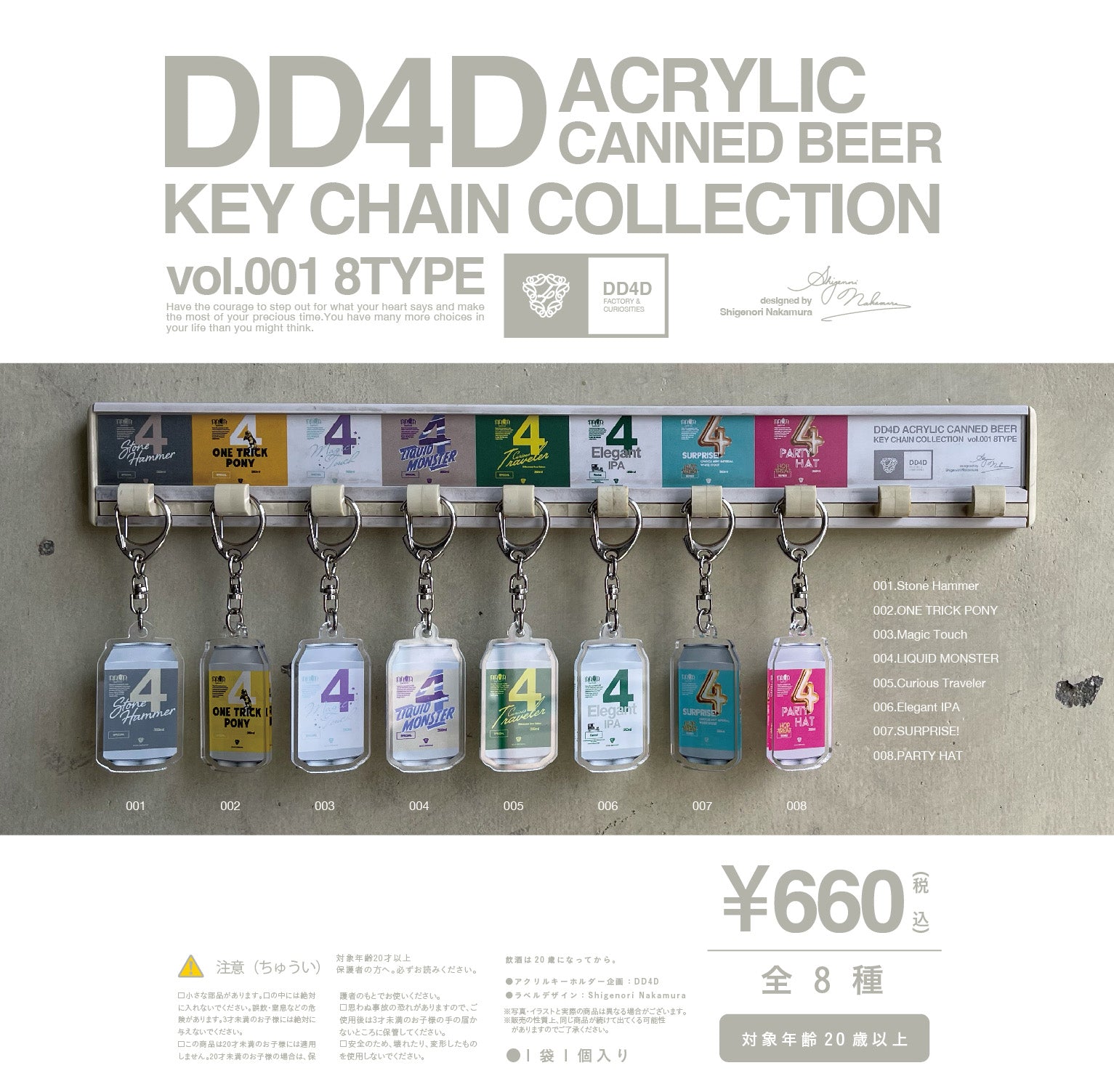 DD4D ACRYLIC KEY CHAIN COLLECTION Vol.001 – DD4D BREWING & CLOTHING STORE