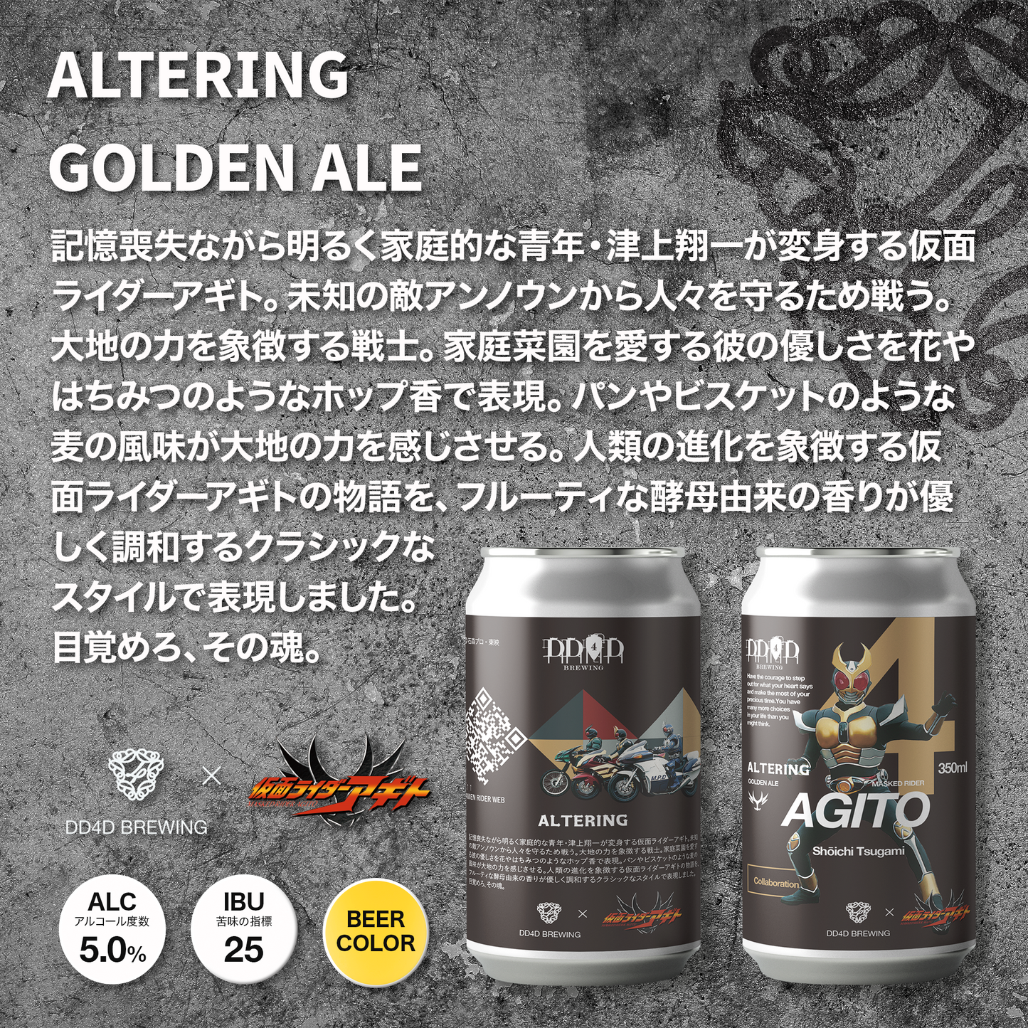 DD4D × 仮面ライダー アギト コラボビール 6本セット