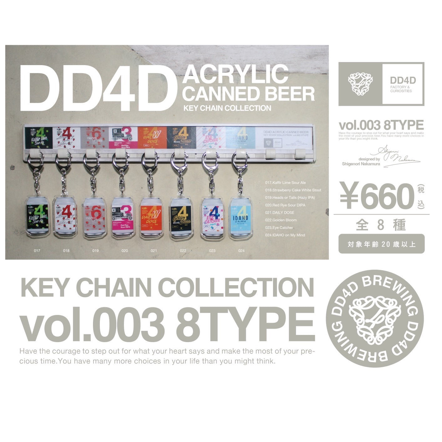 DD4D ACRYLIC KEY CHAIN COLLECTION Vol.003