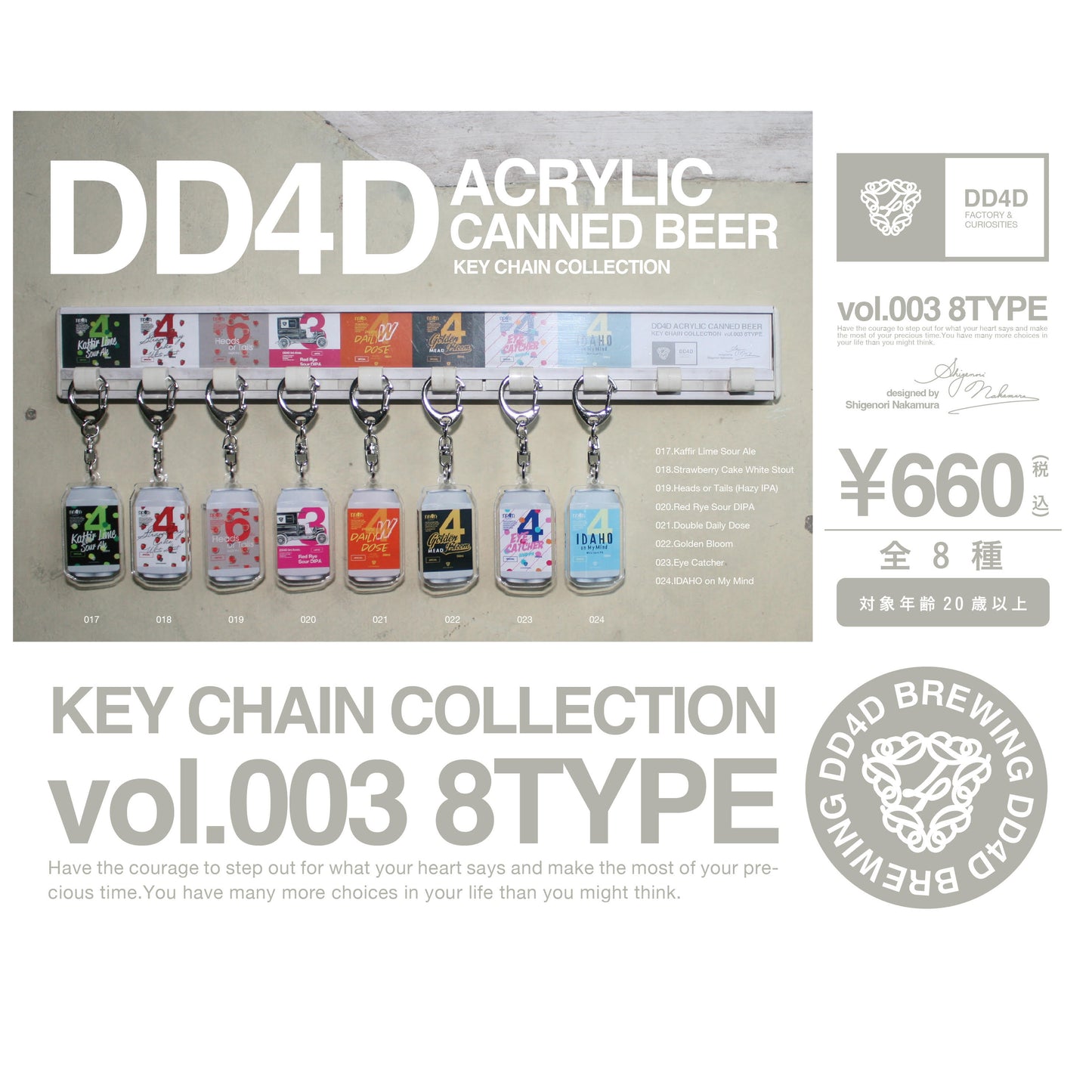 DD4D ACRYLIC KEY CHAIN COLLECTION Vol.003