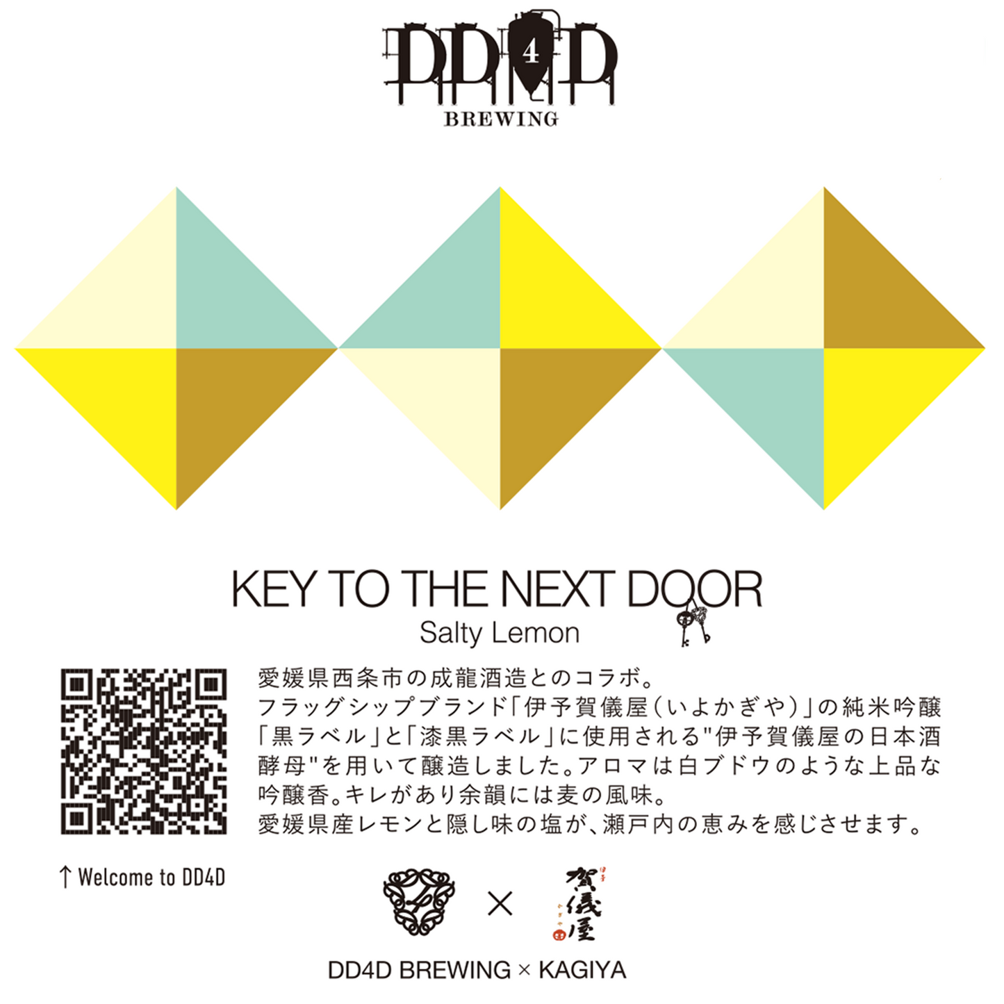 Key to the Next Door Salty Lemon (Fruited Sake Ale)