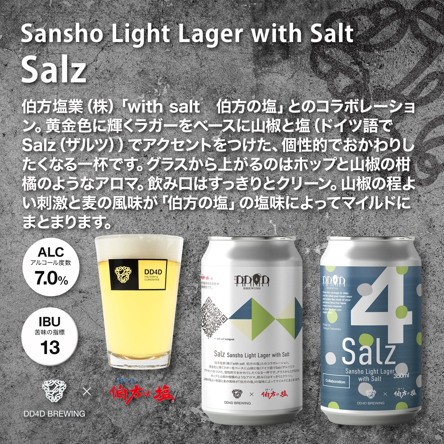 Salz ~Sansho Light Lager with Salt~